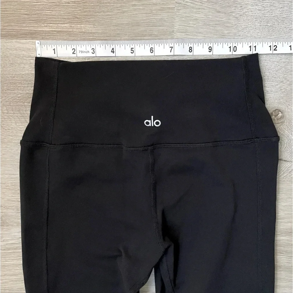 Alo Yoga High Waist Moto Leggings, Black/Black Glossy, Women’s Small